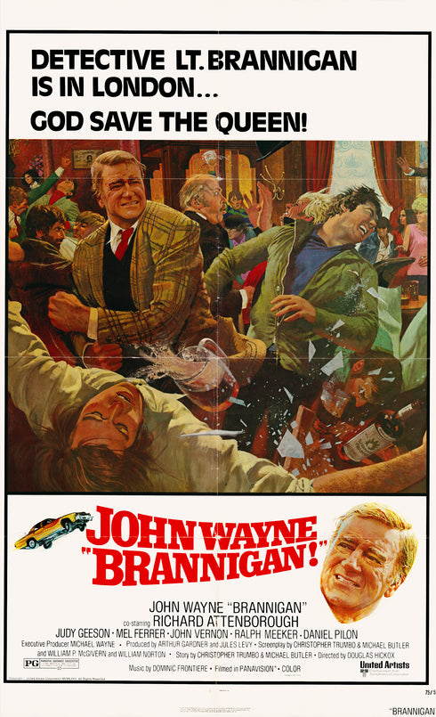 brannigan 1975 style a one sheet poster folded
